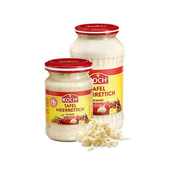 KOCHS Produkte Tafel-Meerrettich scharf verschiedene Groessen